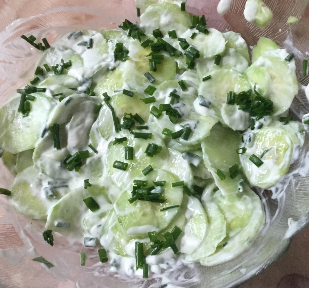 Creamy Cucumber salad 
