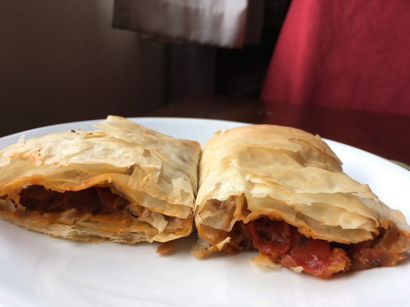 Phyllo traingles and phyllo wraps recipe
