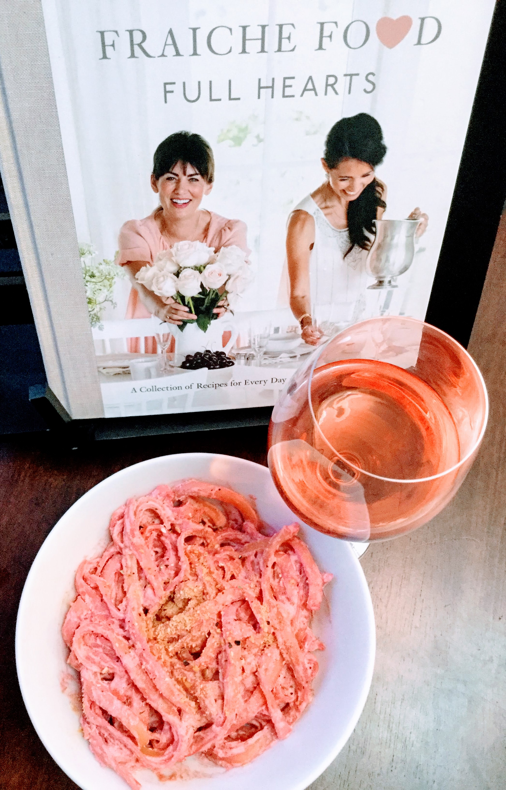 Jilian Harris pink pasta