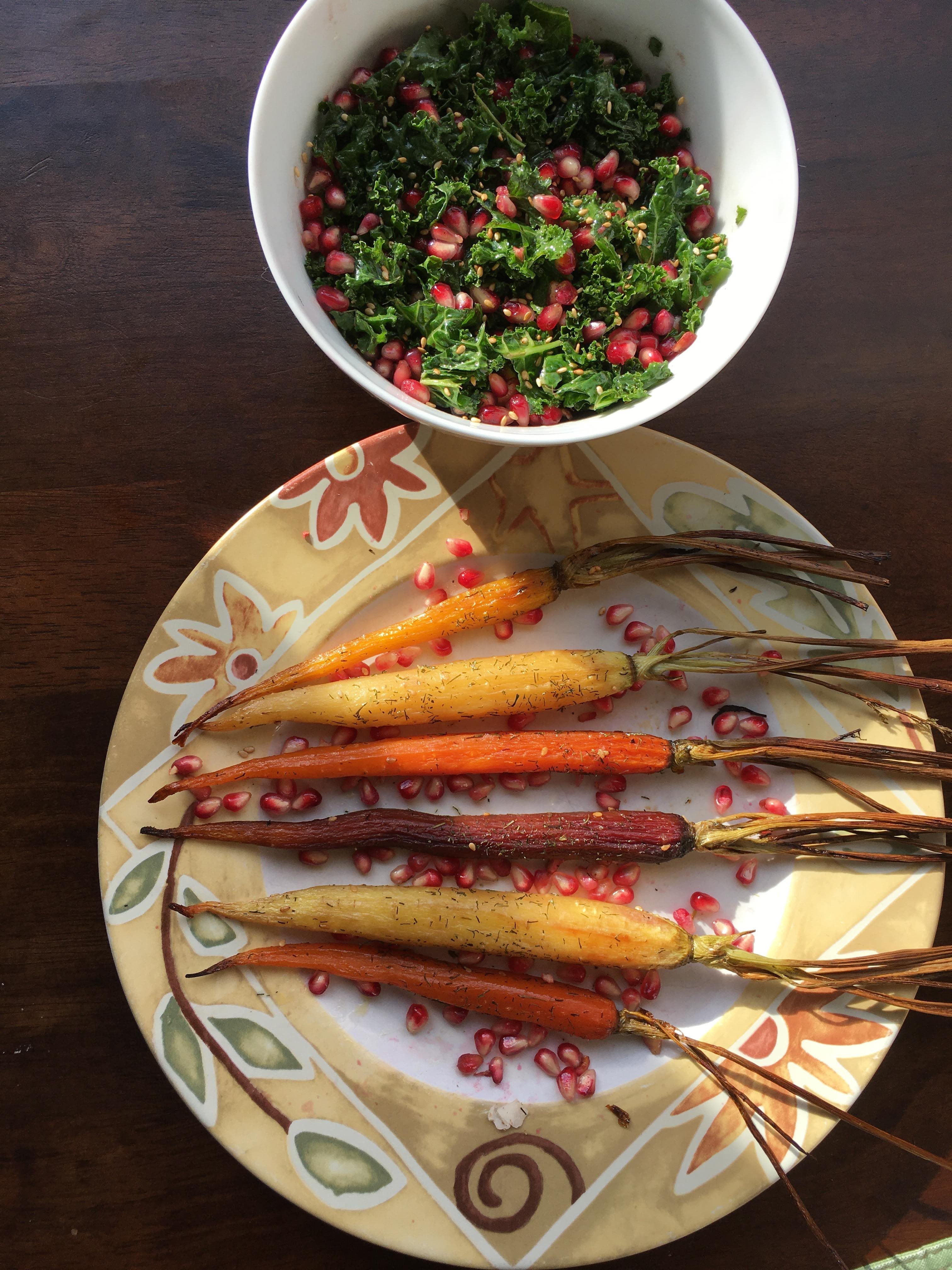 honey roasted rainbow carrots