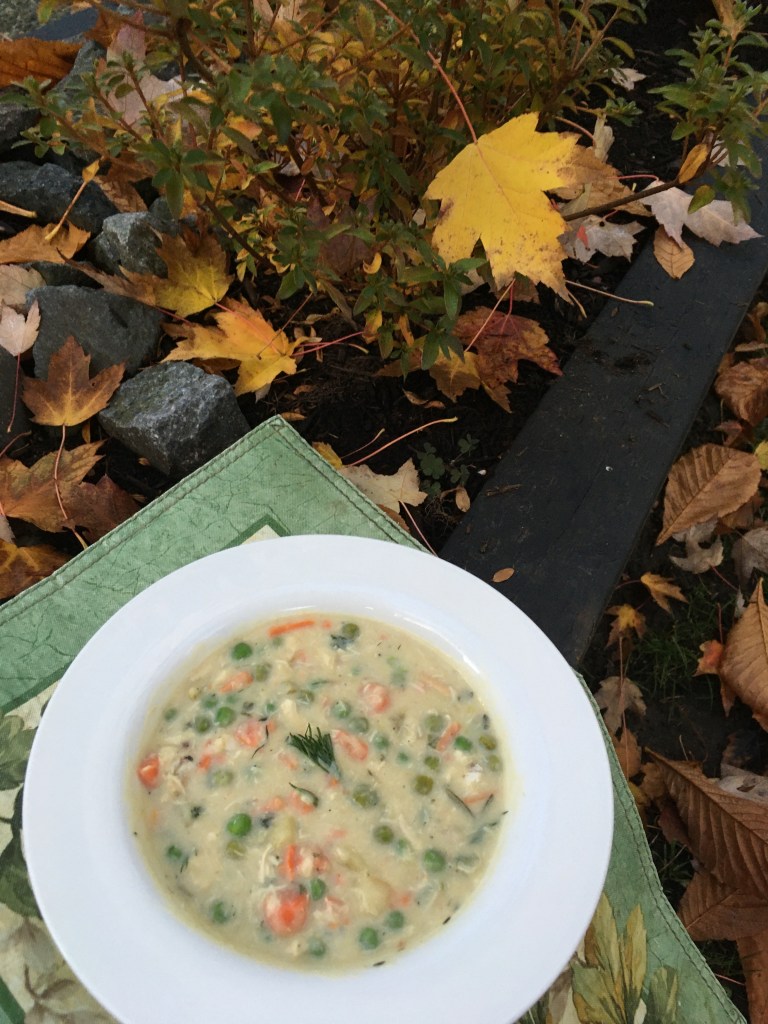  Chicken pot pie soup healthy dairy free Lactose free  dinner 