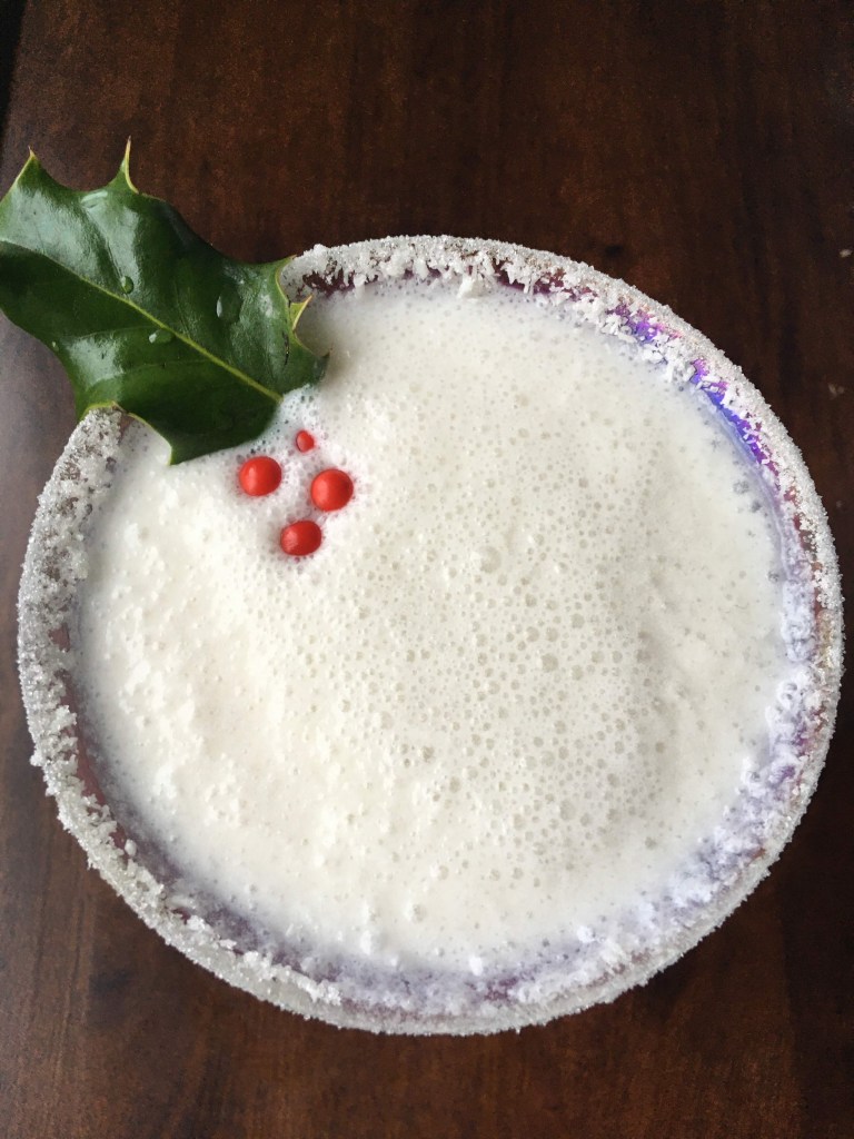 best white christmas margarita