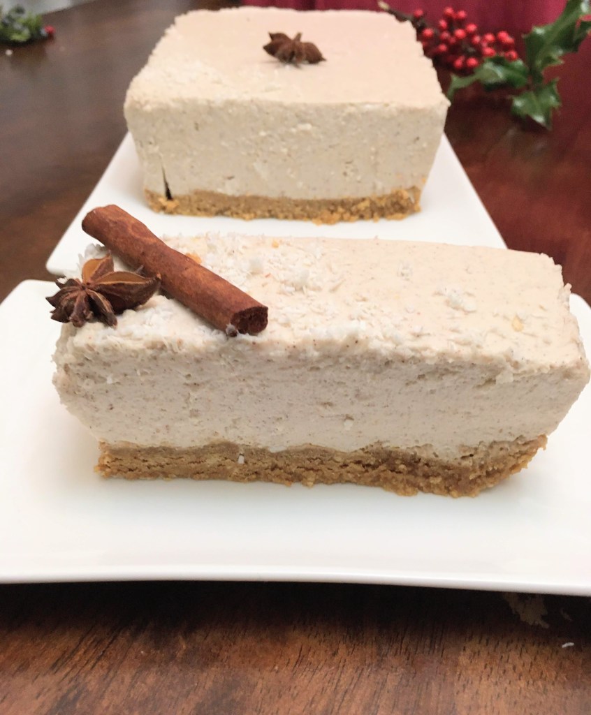 the best dairy free eggnog cheesecake and other delicious Christmas desserts